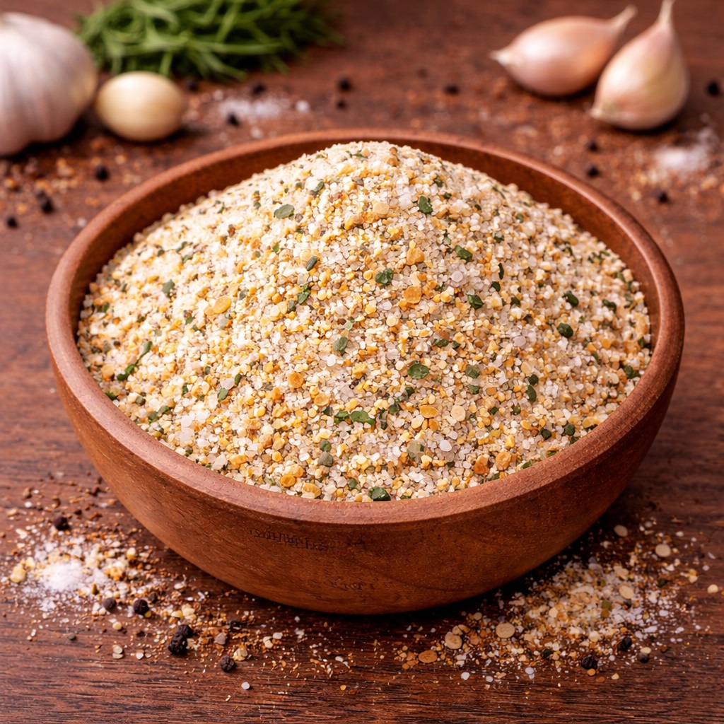 Sól czosnkowa w miseczce